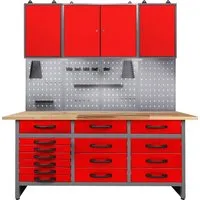 ONDIS24 Werkstatt-Set, 160 cm, mit LED