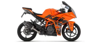Sport Auspuff Arrow Indy Race EVO Alu BLACK für KTM RC 390 Bj.2022-2024 EURO-5 eintragungsfrei + ABE