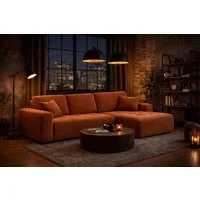 Kaiser Möbel Ecksofa mit Schlaffunktion und Bettkasten Ivo L aus Cordstoff Poso, Ecksofa mit Schlaffunktion, hoher Sitzkomfort,pflegeleichter Cordstoff,integrierter Stauraum