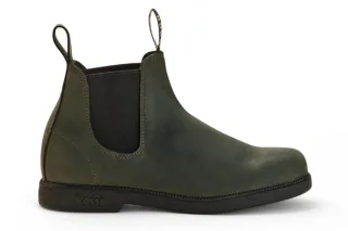 Rossi 607 Booma Moss Chelsea-Stiefel aus olivgrünem Leder