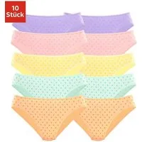 petite fleur by Lascana Bikinislip (10er-Pack) aus elastischer Baumwolle