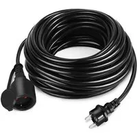 FIVMEN Verlängerungskabel mit Schutzkappe Outdoor, Einsatz Verlängerungskabel, (2000 cm), für den Außenbereichm, Verlängerung Stromkabel 3500W
