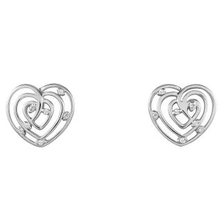 Orphelia 'Euphoria' Damen Ohrstecker aus 925er Sterlingsilber - Silber ZO-7522