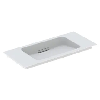 Geberit ONE Möbelwaschtisch, 90x40cm ohne Hahnloch, Ül.verdeckt weiss/chrom gebü. Tect, 500395012 500395012