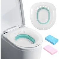 SinLaw Bidet-Einsatz Sitzbad mit Ablaufloch, klappbarer Toilettensitz, 1-tlg.
