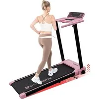 CITYSPORTS Laufband Heim-Laufband mit Steigung (Mit Toolkit, Schmiermittel), Klappbares Laufband bis 12 km/h mit APP walking jogging pad