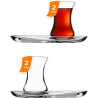 Pasabahce Gläser-Set Incebelli Teegläser-Set, 4-tlg., Glas, Dünnwandiges, elegantes Glas