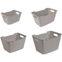keeeper Aufbewahrungskorb lotta (Set, 4 St), 1,8 l - 20 l, hochwertiger Kunststoff