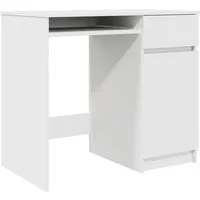 vidaXL Schreibtisch Schreibtisch Weiß 86x49x76 cm Holzwerkstoff
