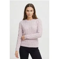 Vila Rundhalspullover VILOWEN L/S POINTELLE KNIT TOP/PB