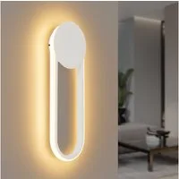 ZMH LED Wandleuchte Innen Wandlampe Flurlampe Modern Design 3000K, Außenleuchtend, LED fest integriert, warmweiß
