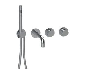Herzbach MODUL7 Thermostat-Farbset 2 Verbraucher mit Auslauf Chrom, 70.702011.1.01 70.702011.1.01