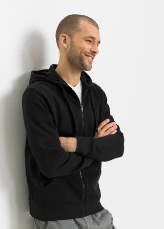 bonprix Kapuzen-Sweatjacke (2er Pack), grau, Gr.48/50 (M), Moderne Kapuzen-Sweatjacke mit recyceltem Polyester im 2er Pack, grau meliert: 70% Baumwolle