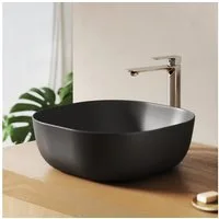EMKE Aufsatzwaschbecken Aufsatzwaschbecken Keramik 41,5 cm oval quadratisch modern