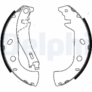 Delphi Bremsbacken hinten Fiat Marea Multipla Palio LS1847