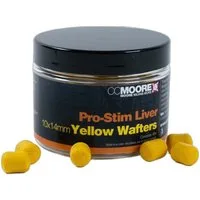 CC Moore Fischboilies Pro-Stim Liver Yellow Dumbell Wafters 10X14mm (65)