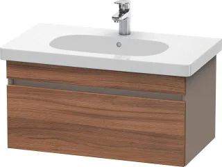 Duravit DuraStyle Waschtischunterbau wandhängend Nussbaum & Basalt Matt 800x453x398 mm - DS638407943 DS638407943