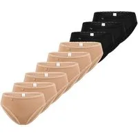 sloggi Tai-Slip 9er Pack 24/7 Cotton Lace (Spar-Set, 9-St) Tai Slip - Baumwolle - Atmungsaktiv