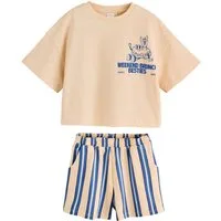 Next Shirt & Shorts T-Shirt und strukturierte Shorts im Set (2-tlg)