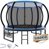 HOMALL Gartentrampolin Kindertrampolin Ø305/366, Gewicht 150kg, Ø 305 cm, (228 cm, Ø 228/305/366/427 cm, mit Sicherheitsnetz und Leiter, 360° Schutzgitter)