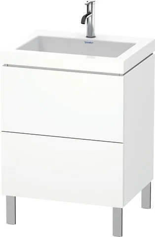 Duravit L-Cube c-bonded Set bodenstehend Weiß Matt 600x480x698 mm - LC6936O1818 LC6936O1818