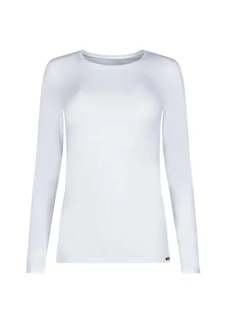 SKINY - Skiny Damen Shirt langarm Cotton Essentials white - Gr. - 44