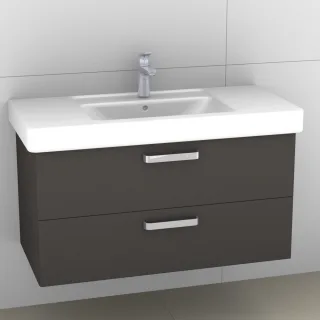 Artiqua 414 Waschtischunterschrank für Subway/Omnia Architectura 611610 Stahlgrau, 414-WU2L-V04-7142 414-WU2L-V04-7142-88