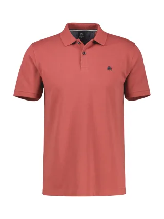LERROS - POLO-KNOPF earth red - Gr. - XL