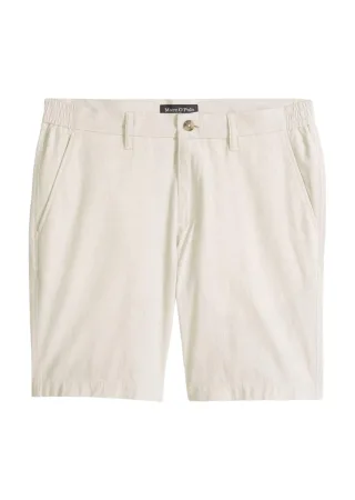 Marc OPolo Casual - Slim Shorts aus Bio-Baumwoll-Leinen-Mix beige - Gr. - 32