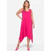 MIAMODA Midikleid Midikleid A-Linie Rücken-Spitzeneinsatz ärmellos