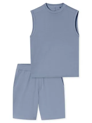 Schiesser Herren Pyjama ModernSchlafanzug, Pyjama Set, Nachtwäsche