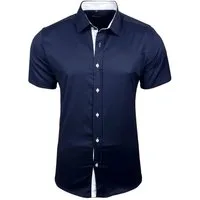 Baxboy Langarmhemd Kurzarmhemd Herren Hemd Bügelleichtes Slim Fit Kentkragen Uni B-455