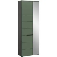 Home affaire Garderobenschrank REHAT, TOPSELLER!, Höhe 190cm, 2 Türen, 6 Fächer, 1 Kleiderstange (1-St., in verschiedenen Farben erhältlich) Garderobe, Flurschrank, Dielenschrank, Kleiderschrank, Garderobenmöbel