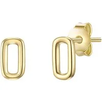Glanzstücke München Paar Ohrstecker gelbgold, aus Sterling silber