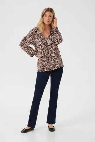 Langarm-Bluse Regular fit animal