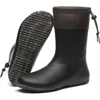 SAGUARO Barfußschuhe (Festival) Barfuß - Gummistiefel (3mm Sohlenstärke, Nullabsatz, bequem, leicht, leicht-gefüttert, rutschfest) Winter-Stiefel wasserdicht Regenschuhe Regen-Stiefel Schuhkragen vegan