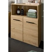 Inn.Furn Kommode Cover (Badschrank in Eiche Artisan, 2-türig, 60 x 80 cm), mit viel Stauraum