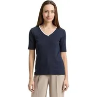 TOM TAILOR T-Shirt mit Kontrast Detail