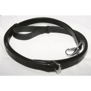 Hans Melzer Horse Equipment Hans Melzer Ausbindezügel schwarz/silber WB (Warmblut)
