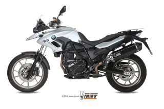 Sport Auspuff MIVV SPEED EDGE Steel Black BMW F 700 GS Bj. 2012-2018 EURO-3/EURO-4 mit ABE