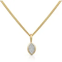Orolino Kette mit Anhänger Gold 585 mit 6 natürlichen Brillanten zus. 0,03ct.