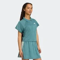 adidas Sportswear T-Shirt STADIUM 3-STREIFEN TENNIS INSPIRIERTES JACQUARD sportlicher Stil, mit Rundhalsausschnitt, mit Knopfleiste