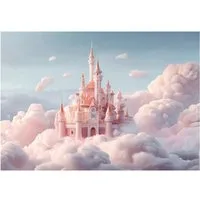 Wallarena Fototapete Wolken Mädchen - Mehrfarbig - Modern - Vlies - Schlafzimmer, glatt, (7 St), 350x250cm