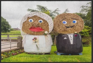 Fussmatte Hochzeit 4228 | Größe: 60 cm x 45 cm