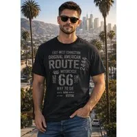 Man's World Rundhalsshirt kurzärmelig, lässige Passform, bedruckt, Rundhalsausschnitt
