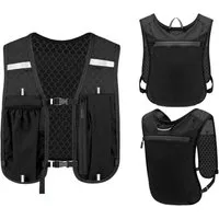 Blusmart Trinkrucksack Trinkrucksack, Laufrucksack, Trailrunning-Rucksack (Verstellbar, leicht, atmungsaktiv, wasserdicht, Unisex, mit Reflektorstreifen), Geeignet zum Laufen, Radfahren und Wandern