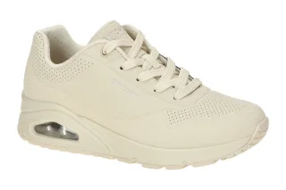 Skechers 177861 OFWT UNO - SHINY SCALE Damen Sneaker Beige-Offwhite