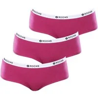 ROOXS Hipster Unterwäsche Damen Slip Unterhosen (3-St) Baumwolle Hipster