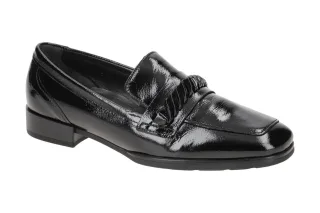 Gabor 32.433.97 RHODOS Damen Slipper Schwarz Echtleder Gummisohle Blockabsatz