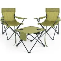 HOMECALL Campingstuhl Campingtisch mit Stühlen Klappstuhl Camping Faltstuhl Picknicktische (Rutschfest & Wetterfest, für Camping, Picknick, Angeln), Faltstuhl Campingstuhl mit Tisch Klapptisch mit Stühlen